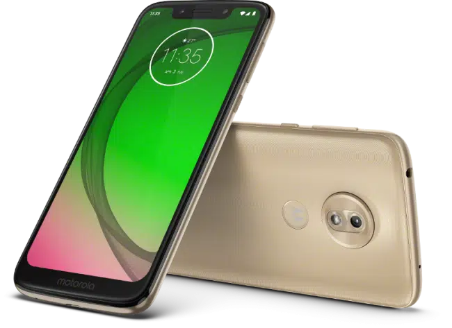 Moto G7 Play frontal y trasera