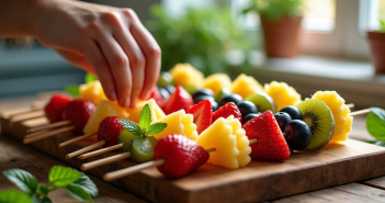 Recettes singulières pour vos brochettes de fruits